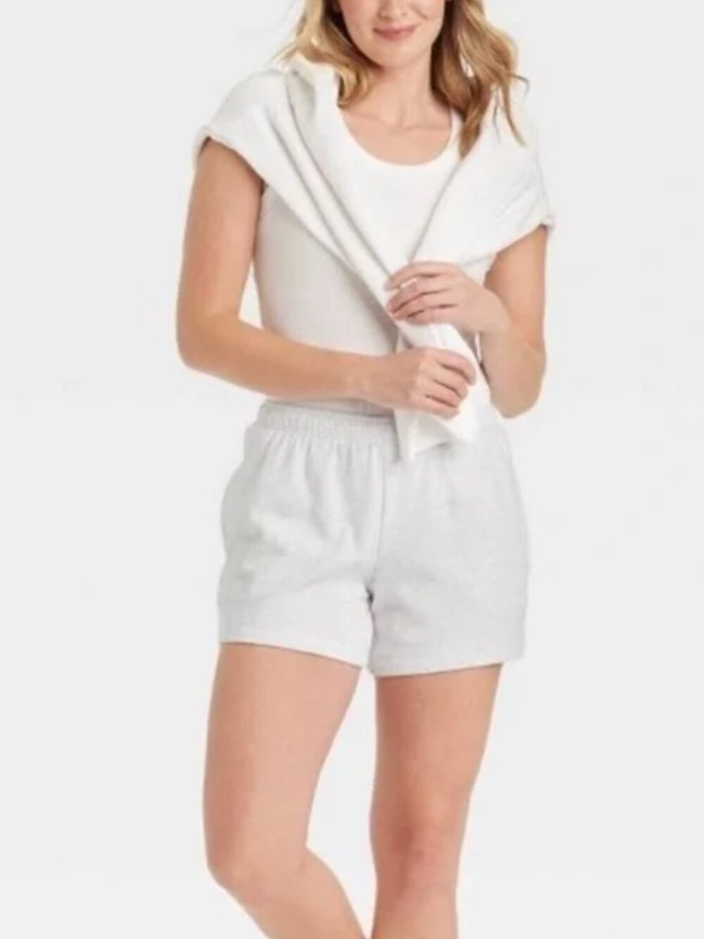Target Mid Rise Fleece Shorts - Picture 3 of 7